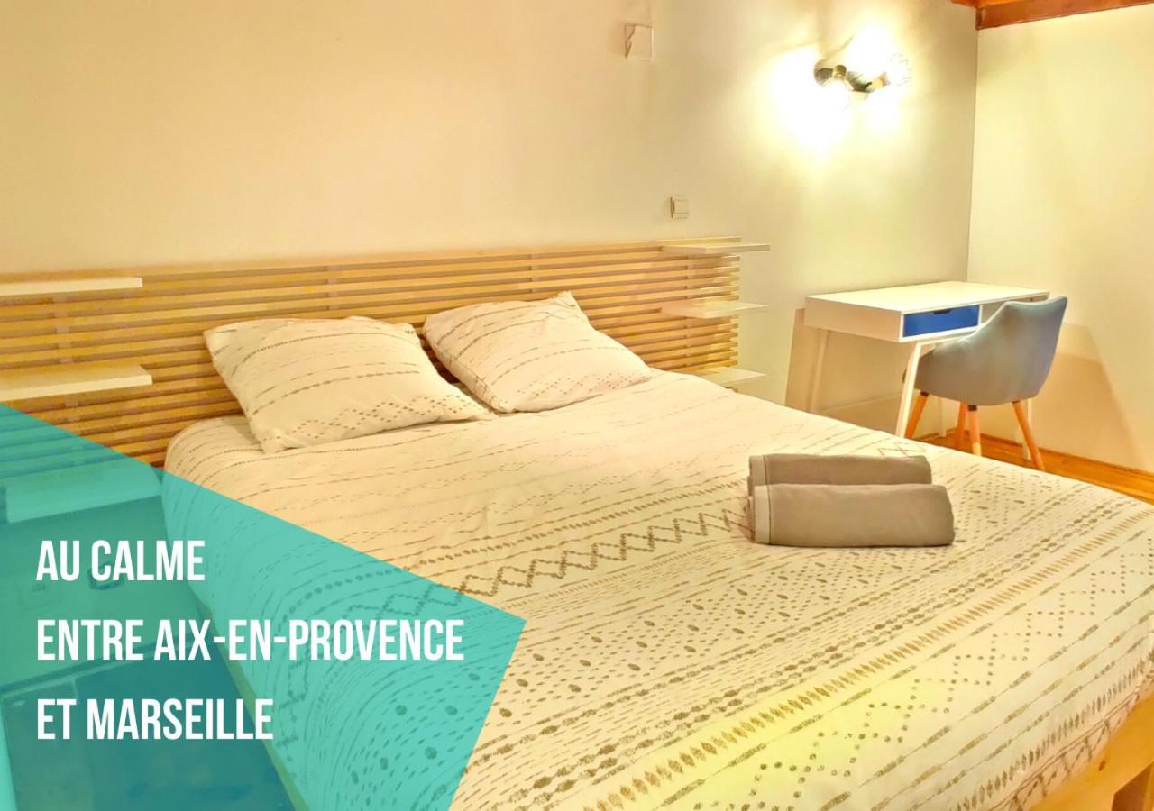 Entre Aix Et Marseille - Petite Maison A Auriol ภายนอก รูปภาพ